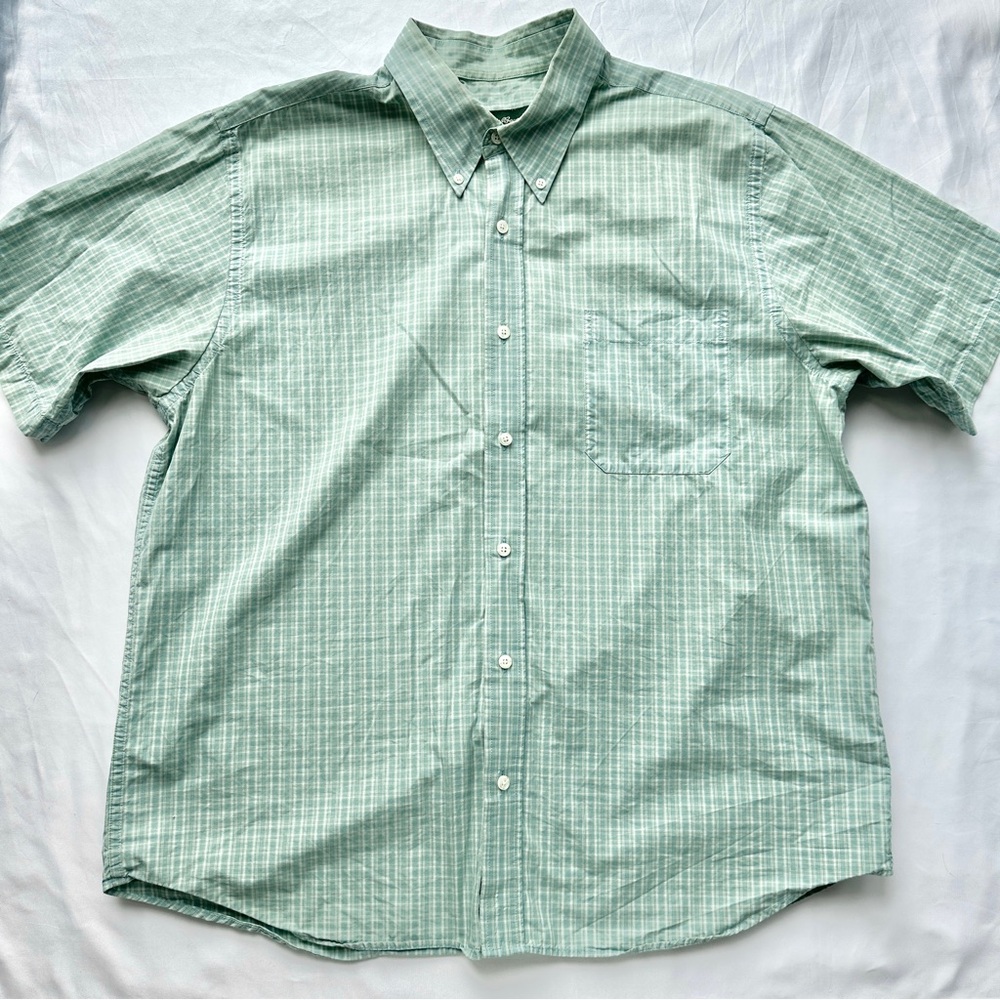 Eddie Bauer Relaxed Fit Button Up Shirt Semi-Formal ⛳️ Size Men's Extra Large